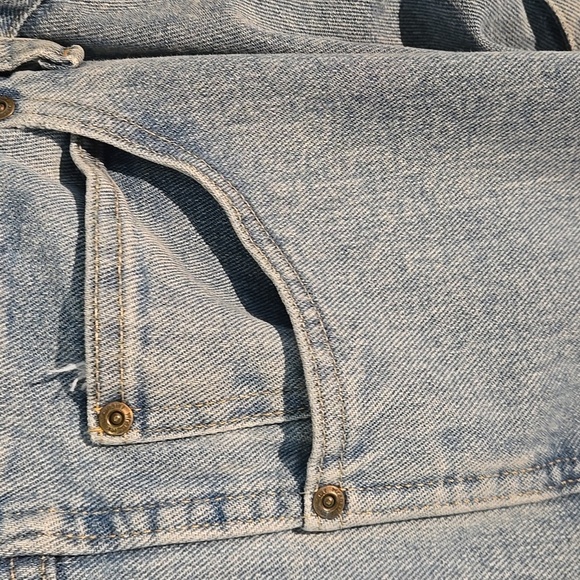 Wrangler Jeans Rugged Wear Classic Fit 5-pocket Wide Leg Men's size 54Wx28L - Picture 4 of 8